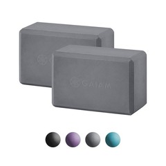 Gaiam Yoga Block Supportive Latex Free Eva Foam Soft Non Slip Surface with