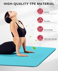 Extra Large Yoga Mat – 72″x48″/78″x54″x6mm (1/4 inch), Non-Slip, Durable, Eco…