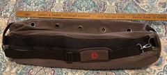 Manduka Yoga Mat Bag Ventilated Duffel 28” Adjustable Strap Gym Carrier Beige
