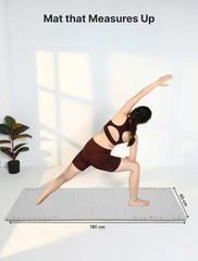 Yoga Mat Thick Non Slip Cotton Exercise Workout Mat Pilates Rug 2×6 FT