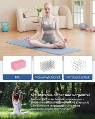 Yoga Mat Non Slip Fitness Mat Eco Friendly TPE Sports Mat with Carry…