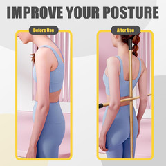 Bamboo Stretch Yoga Stick 5ft/149 cm Flexibility Stick for Physical Therapy…