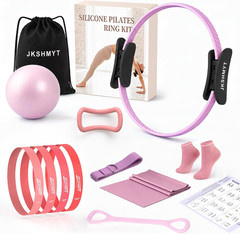 Pilates Ring Kit for Women, Pilates Equipment – 14.5″ Home Magic Circle Workout