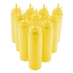 720ml 10pcs / Set Plastic Condiment Dispenser For Sauce Oil Cream Vineger (Y-DSO