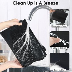Extra Large Silicone Mat, 31.5×23.6 Inch Heat Resistant Mat for Kitchen Count…