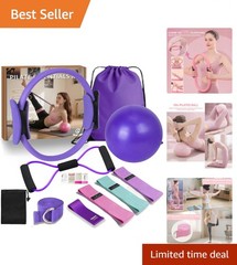 Eco-Friendly Pilates Equipment – Complete 9 Piece Set for Beginners to Pros