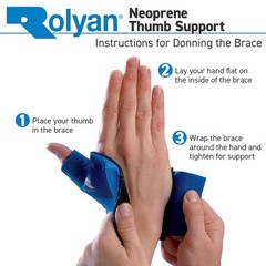 Rolyan Neoprene Wrap On Thumb Support, Wrist Compression Sleeve, Thumb Suppor…