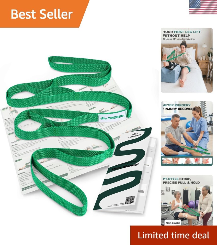 Versatile 75-Inch Stretch Strap & Leg Lifter for Effective Physical Therapy