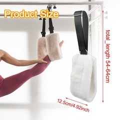 2x Pilates Reformer Straps Support Soft Flexible Fitness Straps for Home Gym