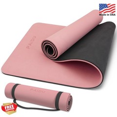 PAIDU Yoga Mat Non Slip Anti-tear,extra thick-2/5 inch(10MM)High Resiliency Prof