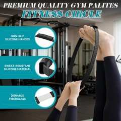 SUBCULTUREPICK Pilates Ring, Silicone Magic Rings, Lightweight Black
