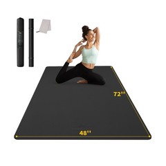 CAMBIVO Yoga Mat 72″ x 48″ Large Workout Mat for Home Gym Flooring | 6mm-12mm…