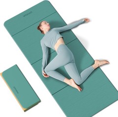 Wohao 7-Fold Yoga Mat 70×24 Inch Thick Folding Exercise