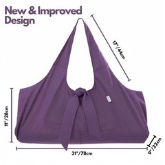 Yogiii Yoga Mat Bag | The ORIGINAL YogiiiTotePRO | Large Yoga Mat Bag or Yoga…
