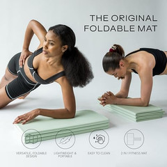 – the Original Foldable Yoga Mat, Premium Fitness & Multi-Purpose Workout Mat wi