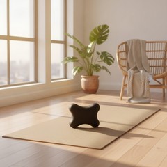Training Pad with Textured Surface Supportive for Stretching, Pilates