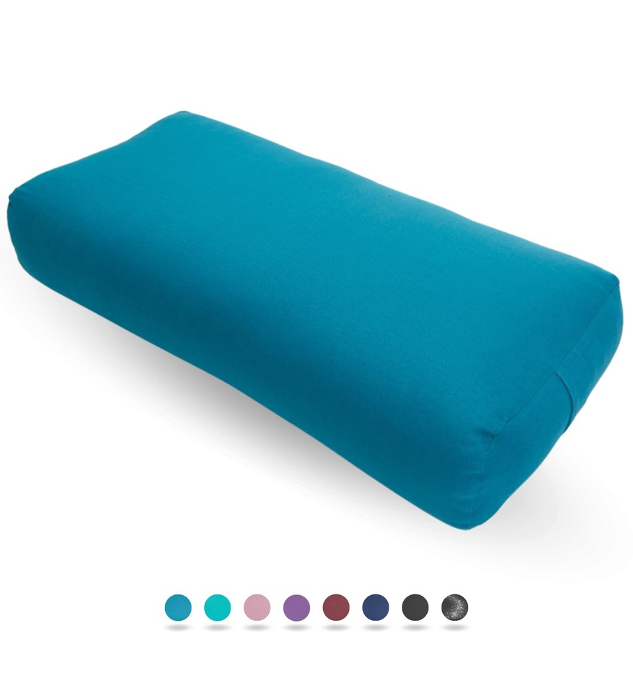 Premium Bolster, Soft & Supportive Meditation Pillow with Carry Handle, Light…