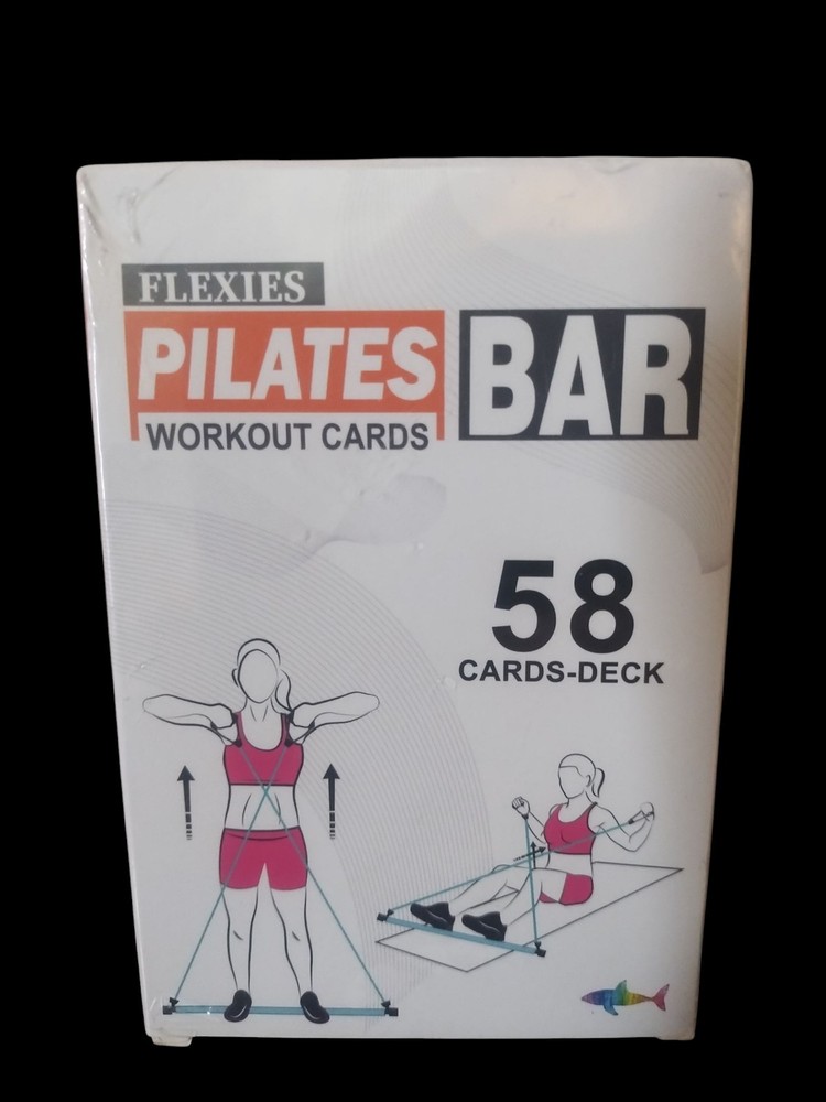 Shark Fitness Pilates Ring Workout Cards Deck Of 58/ New, Sealed