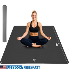 Extra Thick Non-Slip Yoga Mat Large Size Workout Fitness Pilates Training New