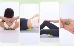 2 Soft & 2 Hard Massage Lacrosse Balls (4 Sizes) for Myofascial Release – Small