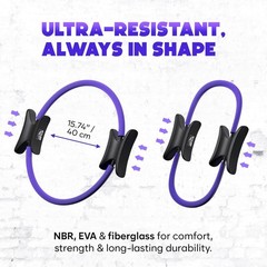 Pilates Ring Set, Pilates Essentials Kit with Pilates Ring and Ball, 3 Resist…