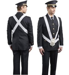 JAY PEE Parade Flag Carrier Single Strap or Double Strap Web White Double Strap
