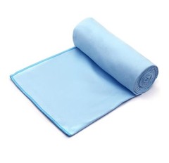 Yoga Towel Non-Slip, Super Soft, Sweat-Absorbent, Quick-Drying, Light Blue
