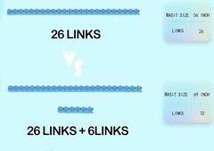 6 Extra Links Weighted Hula Circle-Plus Size Accessories For Adults Weight Loss