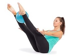 Soft Gym Overball – 9 Inch Inflatable Pilates Ball for Stabilization Training,