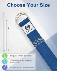 Vibrant 10ft Yoga Strap – Multi-Color Options with Strong D-Ring Safety Feature