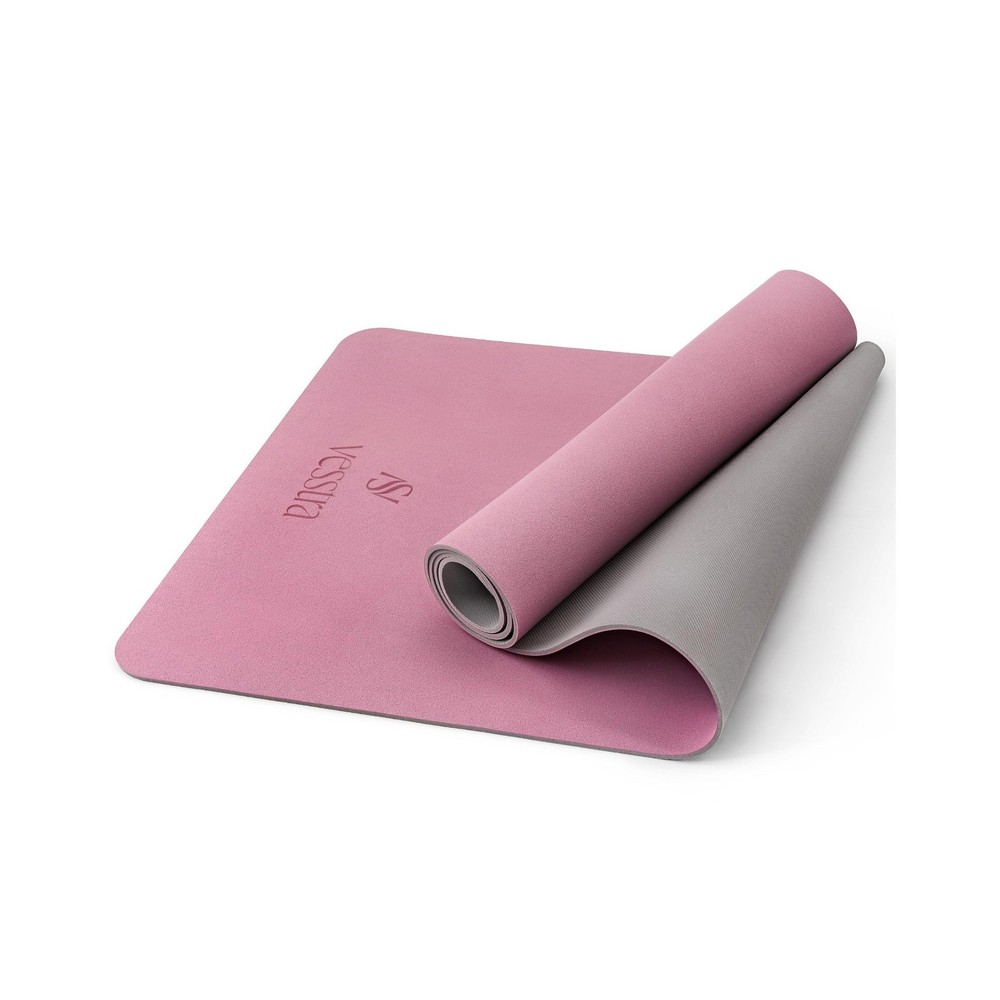 Premium Yoga Mat – Sweat-Activated Non-Slip PU Grip I Natural Rubber Base