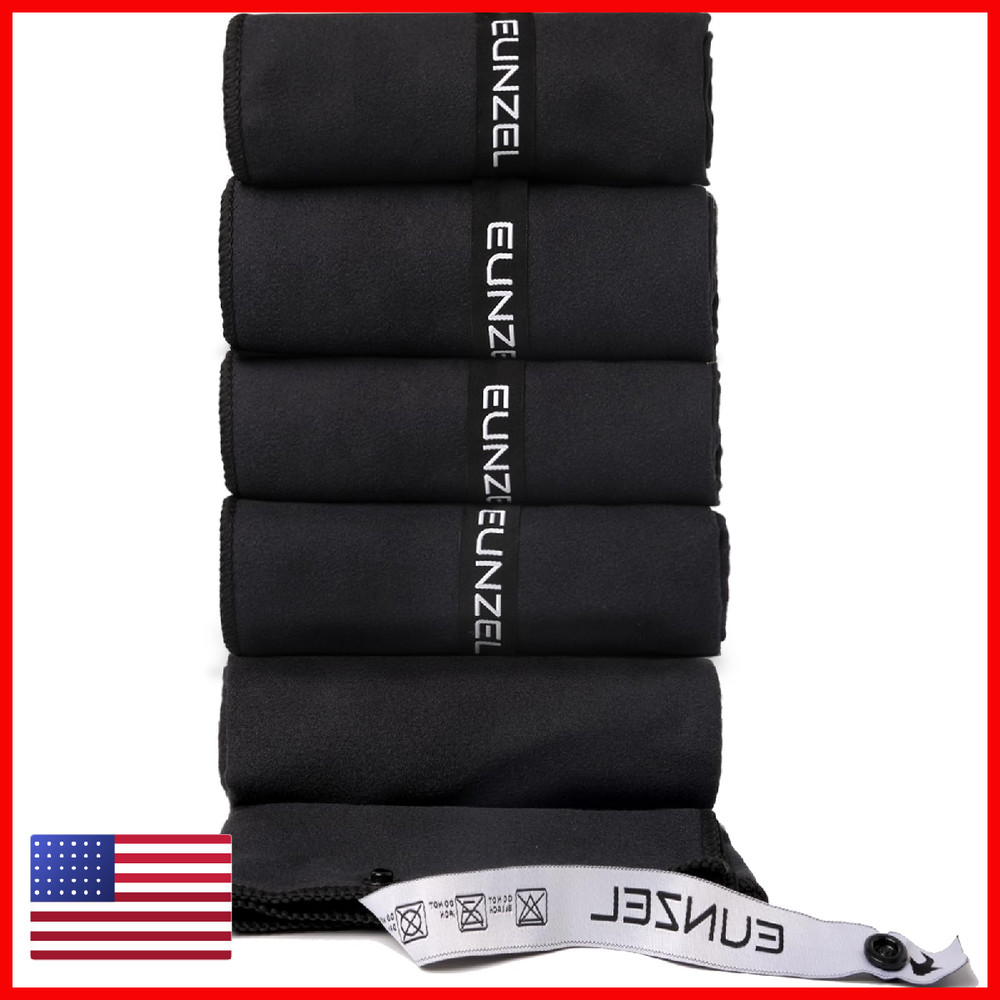 Eunzel Microfiber Workout Towelquick Dry Silver Ion Absorbent Sweat Gym Towel
