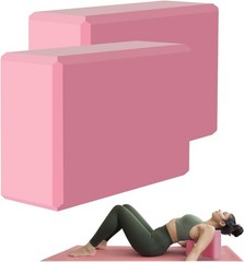 Supportive EVA Foam Yoga Blocks – Non-Slip Design for Deepening Stretches 2-Pack