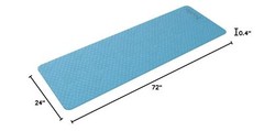 Yoga Mat with Strap – 10mm & 12mm Thick Yoga Mat, Non-Skid Dual Surface Wo