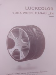 Luck Color Yoga Wheel Black On Black Back Roller Balance Wheel Pressure Point
