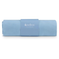 Wellrox Microfiber Yoga Hand Towel – Super Soft, Quick-Dry, 26.5″ x 16″, Blue