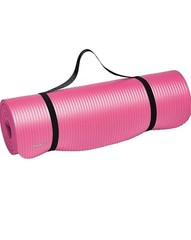 Premium 1/2 Inch Thick Hot ￼Pink Yoga Mat