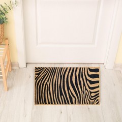 Kera Flowers Doormat with Coconut Fibres, Stain Resistant Carpet for Rec…
