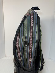 Urorae Yoga Mat Sling Backpack Bag Striped Multi-Color Crossbody Travel Pack