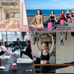 20 Pcs Yoga Blocks Bulk 9”X6”X3” High Density EVA Foam Blocks for Exercise Pi