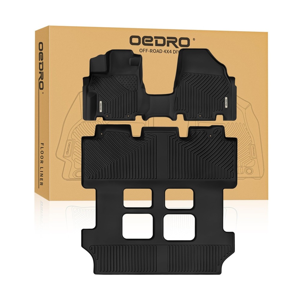 OEDRO Upgraded Floor Mats Fit for Honda Odyssey 2011-2017, All Weather TPE 3 …
