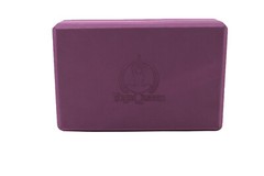 High Density 4″ Thick Yoga Block by Yoga Queen – Purple