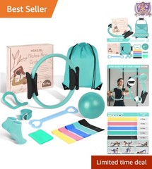 Home Pilates Equipment Set with Yoga Ball Resistance Bands for Women