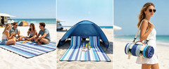 2 in 1 Backrest Chair Picnic Blanket,Light Weight Camping Outdoor Foldable Lazy