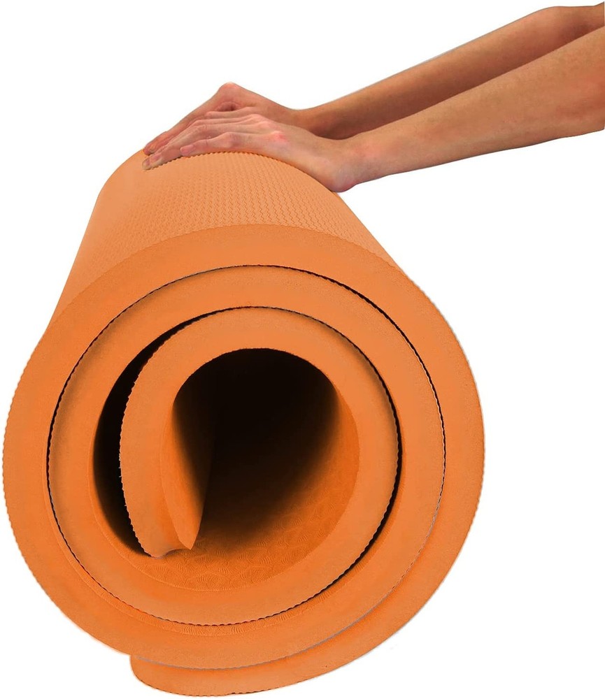 Hatha Yoga 4/5 inch TPE Yoga Mat Fitness & Exercise Mats Large Size 72″L x 32…