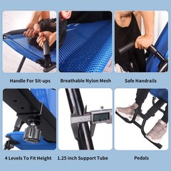 Ab Exercise Chair Core Strengthening Lightweight Foldable Sport Abdominal Exe…