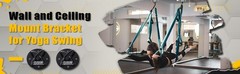 Wall and Ceiling Mount Bracket for Suspension Straps, Gymnastic Rings, Yoga