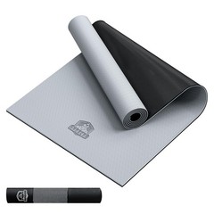 Large Yoga Mat – 72″x36″ Extra Wide Exercise Mat – 1/4″ Thick Dual Color PVC …