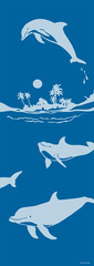 Yogi Dolphins Mat, Blue
