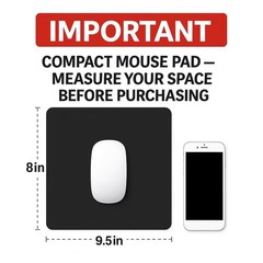 Faux Leather Mouse Pad – Elegant & Waterproof | Synthetic Leather, Non-Sli